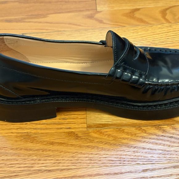 J. Crew Black Patent Leather Penny Loafers - Picture 5 of 7